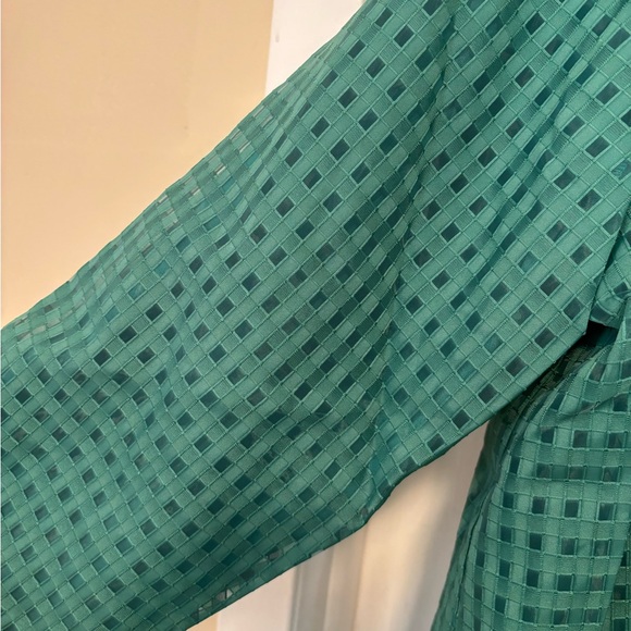 NWOT Tuckernuck Emerald Green Burnout Faye Blouse - Picture 4 of 9